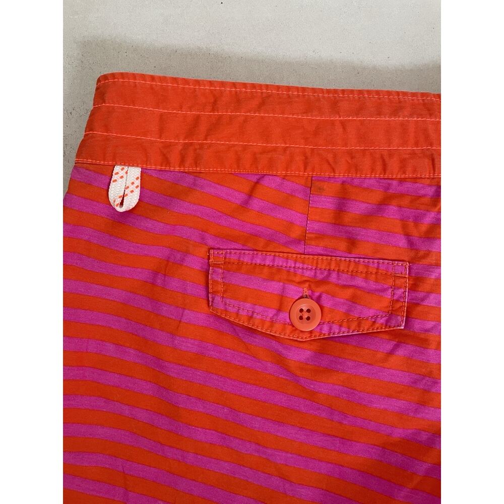 J. Crew Swim String Board Shorts Striped Pockets Swimwear - Picture 7 of 11